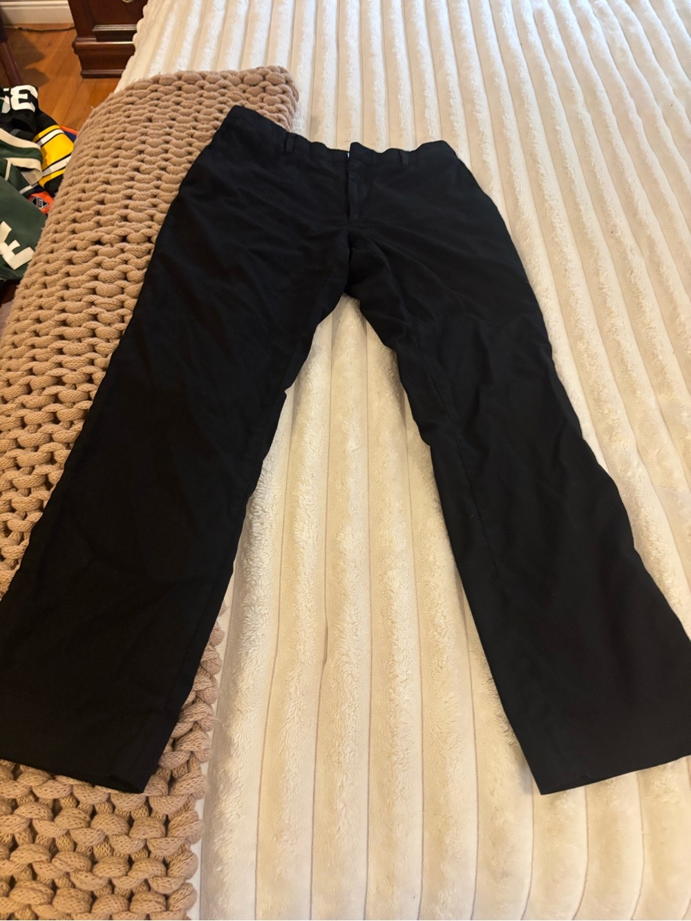 Burberry Black Straight-Leg Chinos